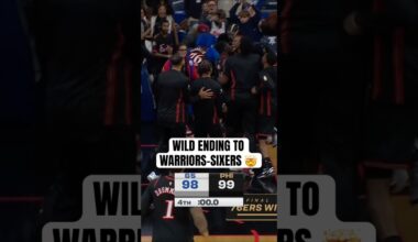76ERS HOLD OFF WARRIORS IN WILD ENDING 🔥