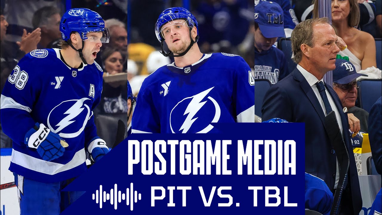 Postgame Media vs. PIT | Hagel, Raddysh, Cooper 🎥