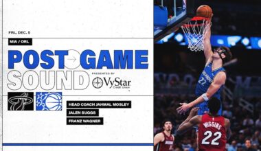 POSTGAME SOUND: MIAMI HEAT VS. ORLANDO MAGIC | COACH MOSE, FRANZ WAGNER & JALEN SUGGS