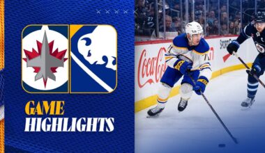 Jason Zucker Scores Power Play Goal | Buffalo Sabres Lose To Winnipeg Jets | Highlights