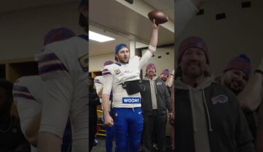 Exclusive Access | Postgame Victory Speech Following Win Over Steelers! #shorts #nfl #buffalobills