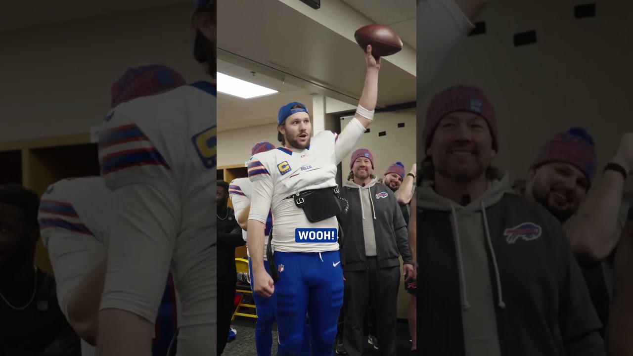 Exclusive Access | Postgame Victory Speech Following Win Over Steelers! #shorts #nfl #buffalobills