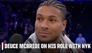 Deuce McBride reacts to Knicks' 23-0 run start, 7 3PM in Jazz blowout | NBA on ESPN