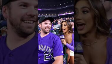 MLB Reporter Fan Interview - Coors Field #mlb #mlbhighlights #coloradorockies #funnyshorts