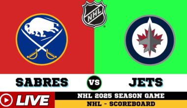 🔴LIVE : Buffalo Sabres Vs Winnipeg Jets | NHL 2025 | NHL Live SCOREBOARD | 06/12/2025