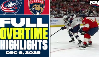 Columbus Blue Jackets at Florida Panthers | FULL Overtime Highlights - December 6, 2025