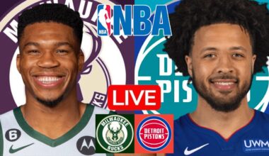 LIVE: MILWAUKEE BUCKS vs DETROIT PISTONS | NBA | PLAY BY PLAY | SCOREBOARD