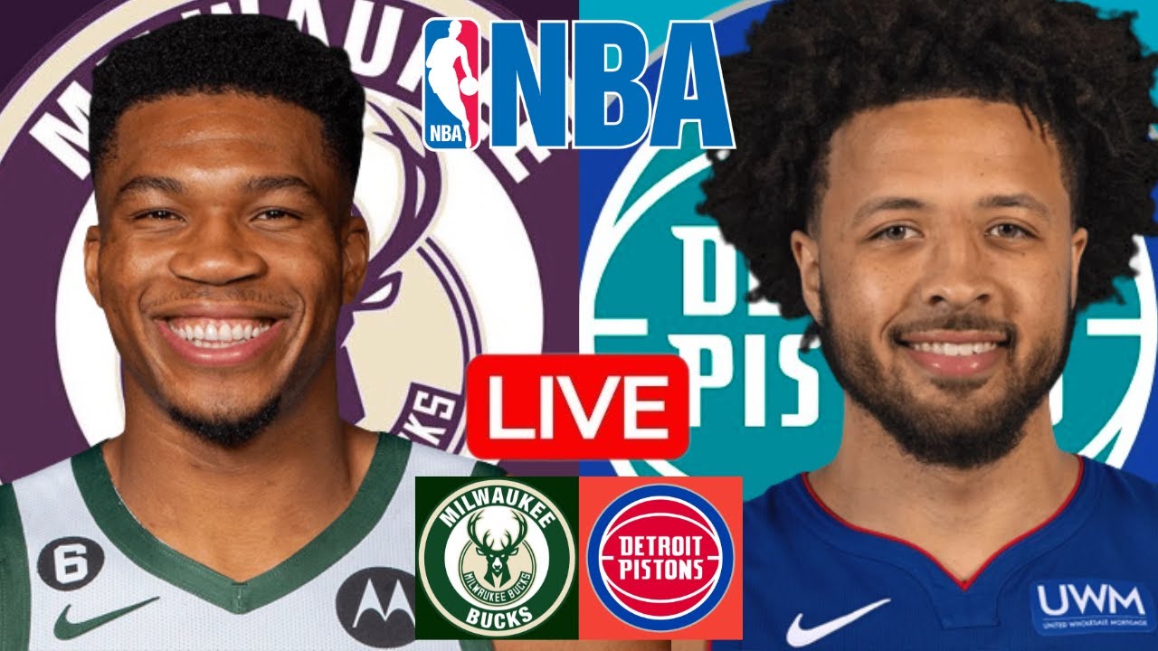 LIVE: MILWAUKEE BUCKS vs DETROIT PISTONS | NBA | PLAY BY PLAY | SCOREBOARD