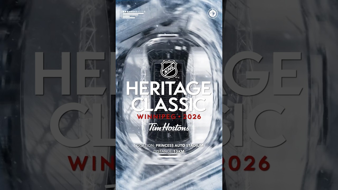 We're headed back outdoors. The 2026 Tim Hortons @N@NHLeritage Classic is coming to WINNIPEG!