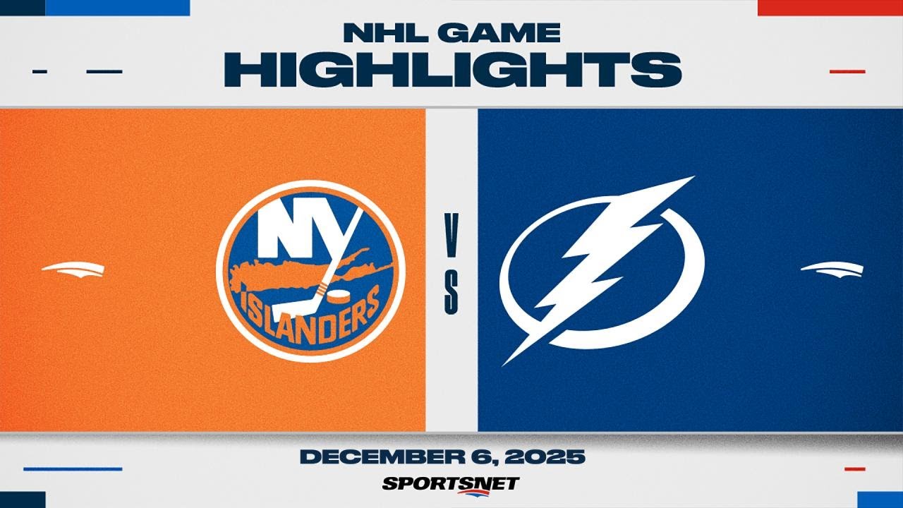 NHL Highlights | Islanders vs. Lightning - December 6, 2025