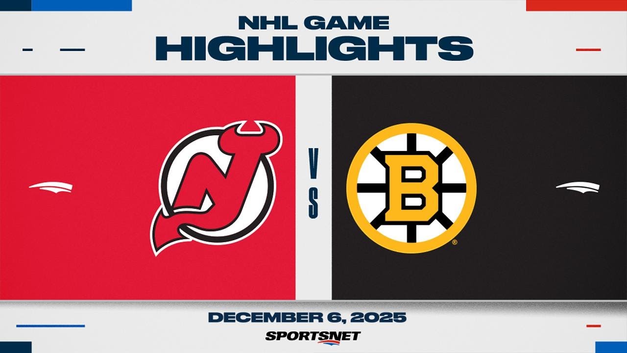 NHL Highlights | Devils vs. Bruins - December 6, 2025