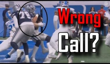 Why wasn't this ruled a safety? | Detroit Lions Vs Dallas Cowboys