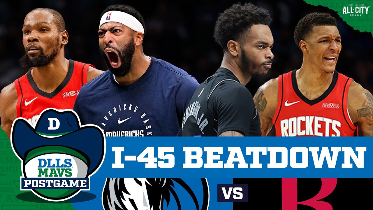 Anthony Davis & The Dallas Mavericks DOMINATE Houston Rockets | DLLS MAVS PODCAST