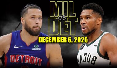 Milwaukee Bucks vs Detroit Pistons Full Game Highlights – December 6, 2025 | NBA Season