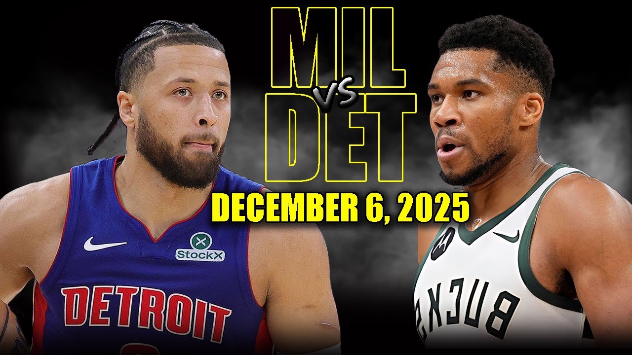 Milwaukee Bucks vs Detroit Pistons Full Game Highlights – December 6, 2025 | NBA Season