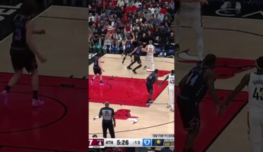 Bennedict Mathurin with his 6th Three of the Night 🔥