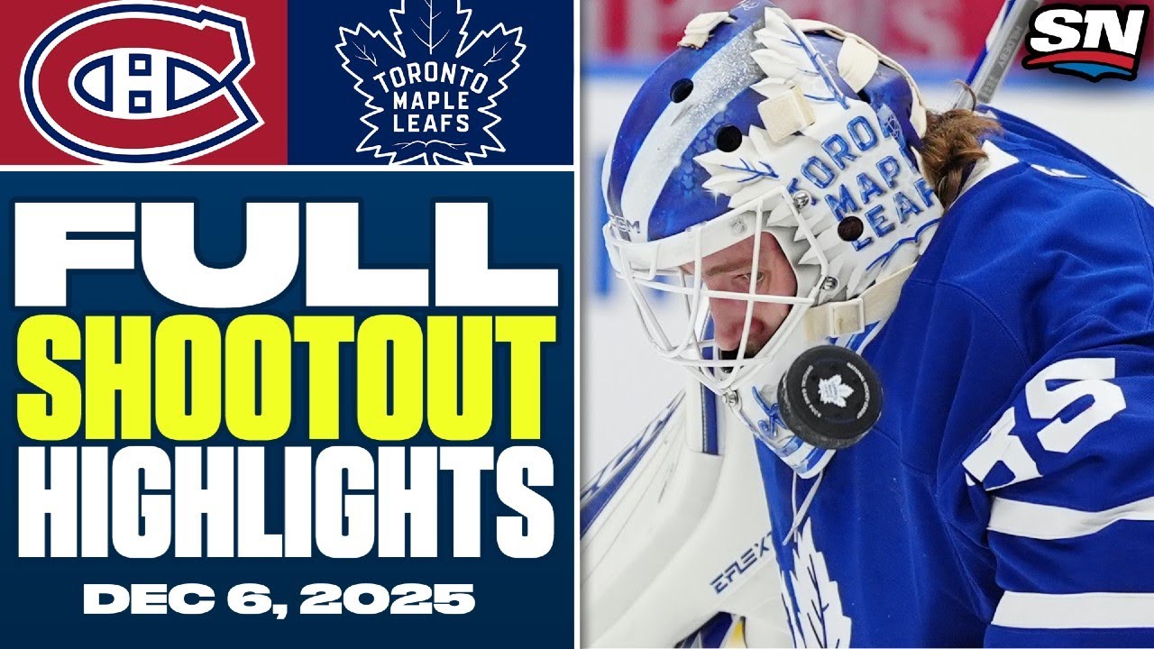 Montreal Canadiens at Toronto Maple Leafs | FULL Shootout Highlights - December 6, 2025