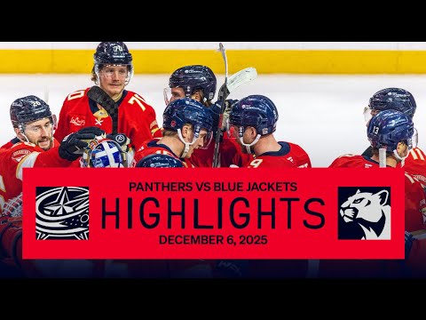 Panthers vs Blue Jackets Highlights | COMEBACK CATS win in OT! | 12.06.25