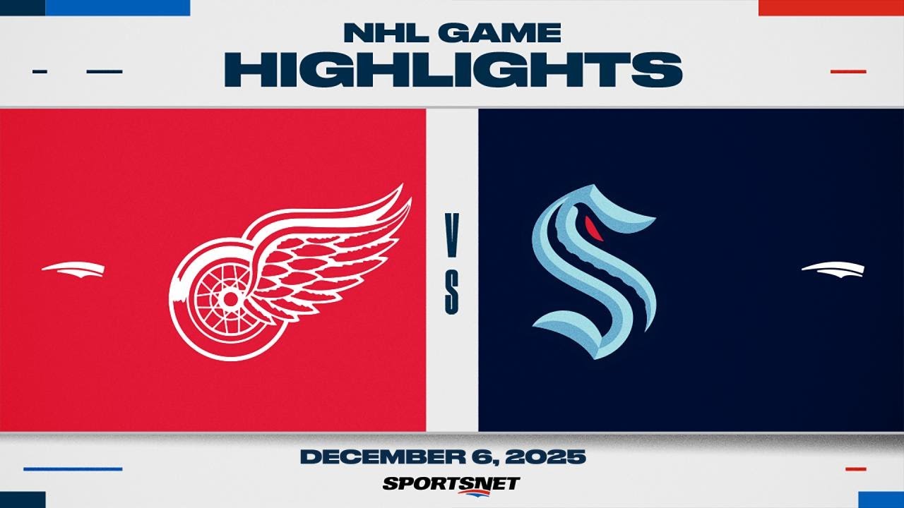 NHL Highlights | Red Wings vs. Kraken - December 6, 2025