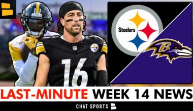 LAST-MINUTE Steelers News Before Week 14 Matchup vs. The Ravens: MVS & Adam Thielen STARTING At WR?