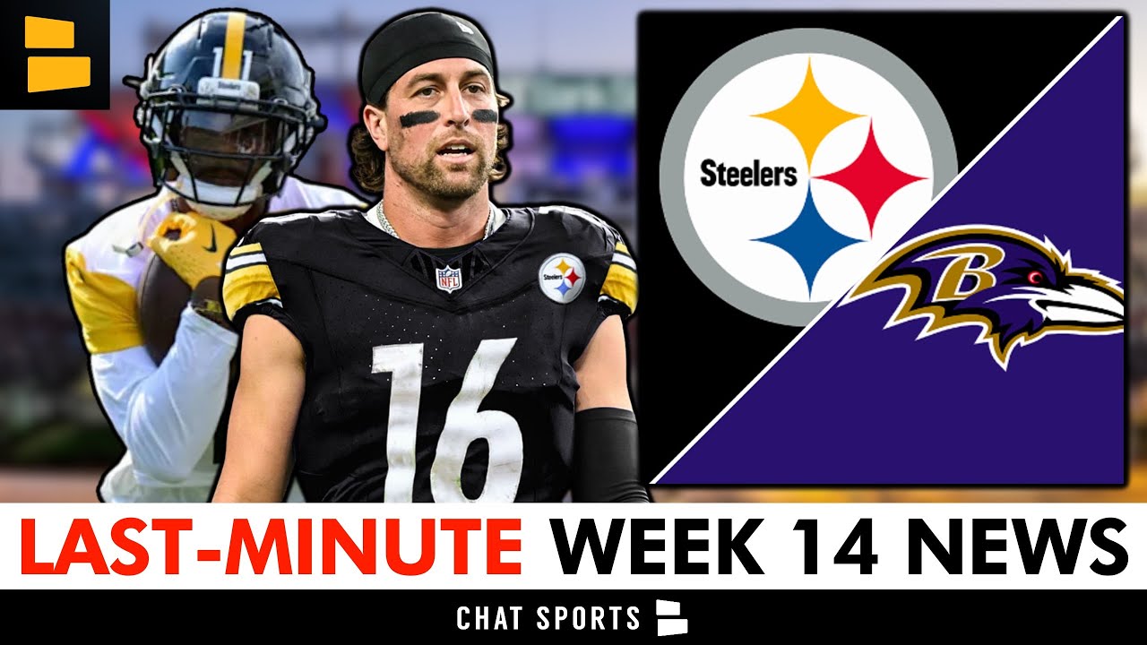 LAST-MINUTE Steelers News Before Week 14 Matchup vs. The Ravens: MVS & Adam Thielen STARTING At WR?