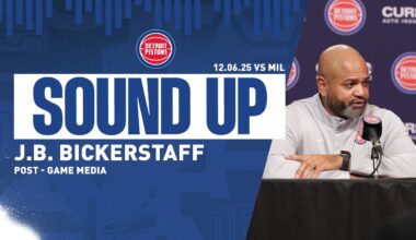 Post-Game Press Conference: J.B. Bickerstaff | Pistons vs. Bucks | 12.06.2025