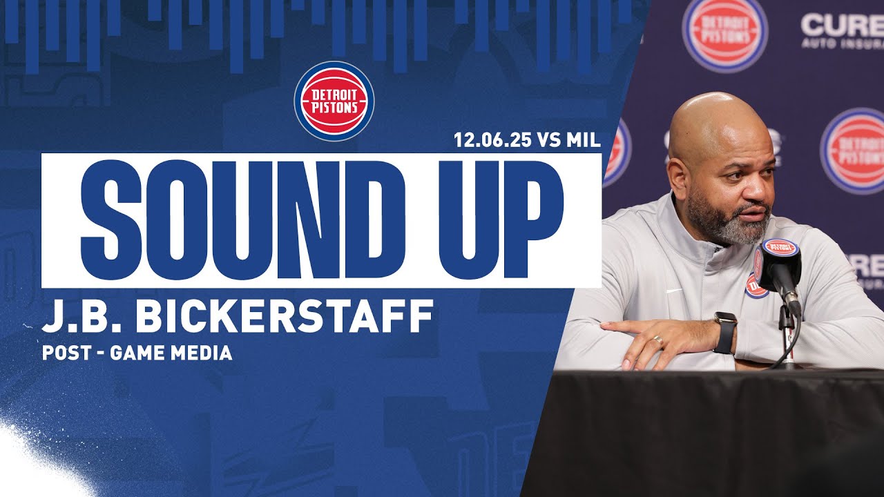 Post-Game Press Conference: J.B. Bickerstaff | Pistons vs. Bucks | 12.06.2025