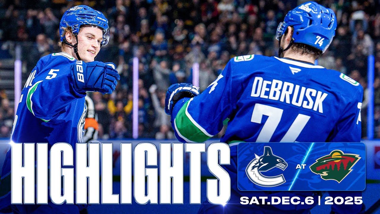 Game in 10 | Vancouver Canucks vs. Minnesota Wild Highlights (Dec 6, 2025)