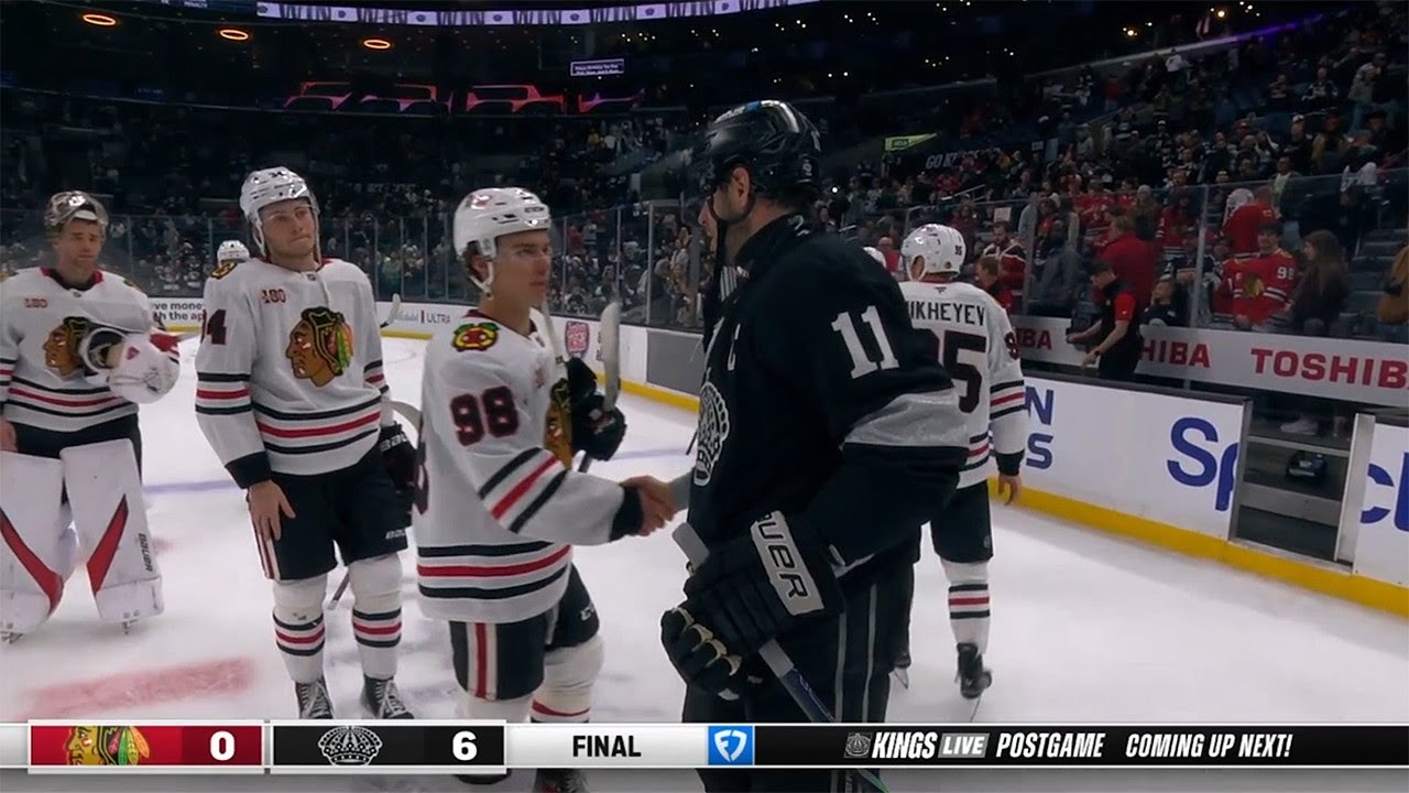 Classy Blackhawks, Handshake Line For Anze Kopitar