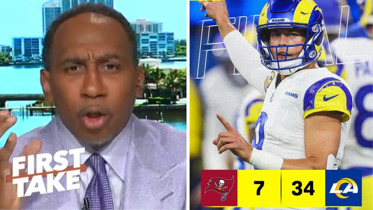 FIRST TAKE | "9-2 Rams show that they are team to beat in NFC" - Stephen A. on Stafford sinks Bucs