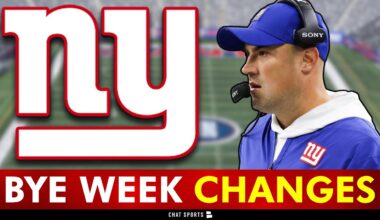 Giants Making MAJOR Bye Week Changes | New York Giants Rumors