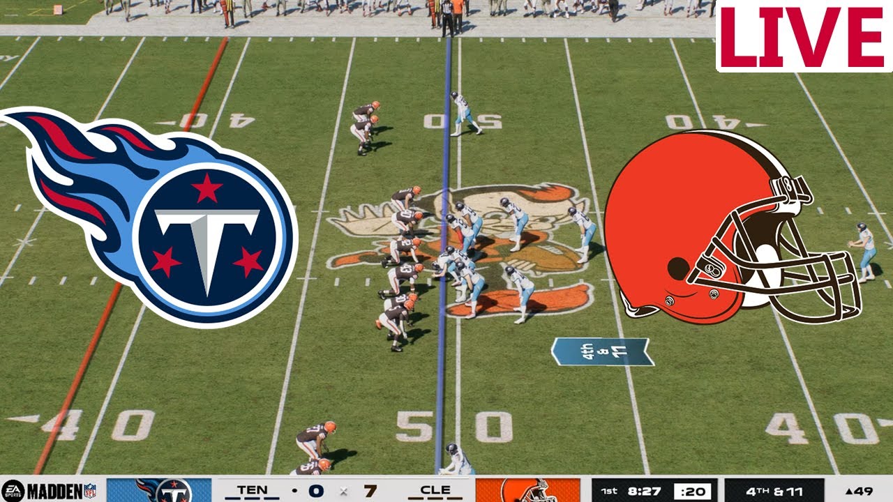 🔴LIVE 🔴Tennessee Titans VS Cleveland Browns/Week 14/ Madden NFL  26