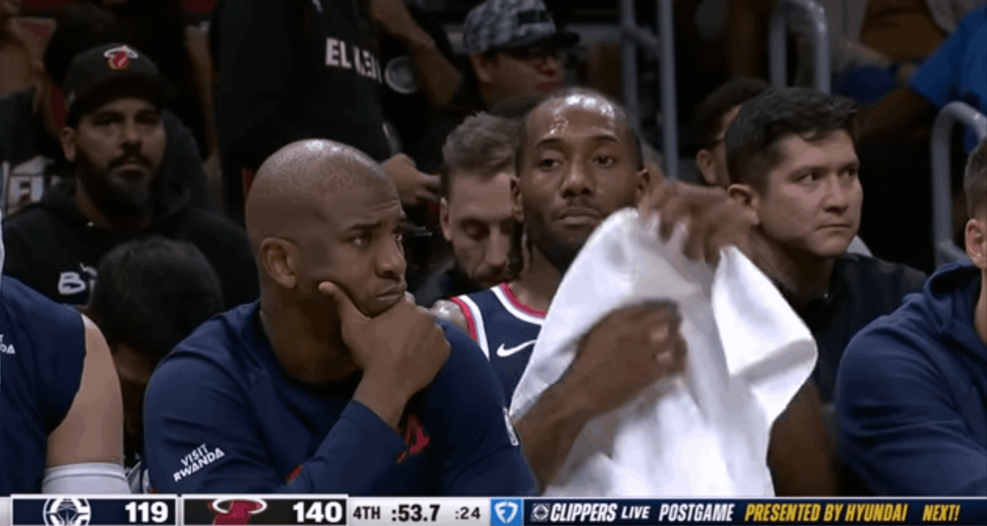 Chris Paul looked worried in his last game as a Clipper