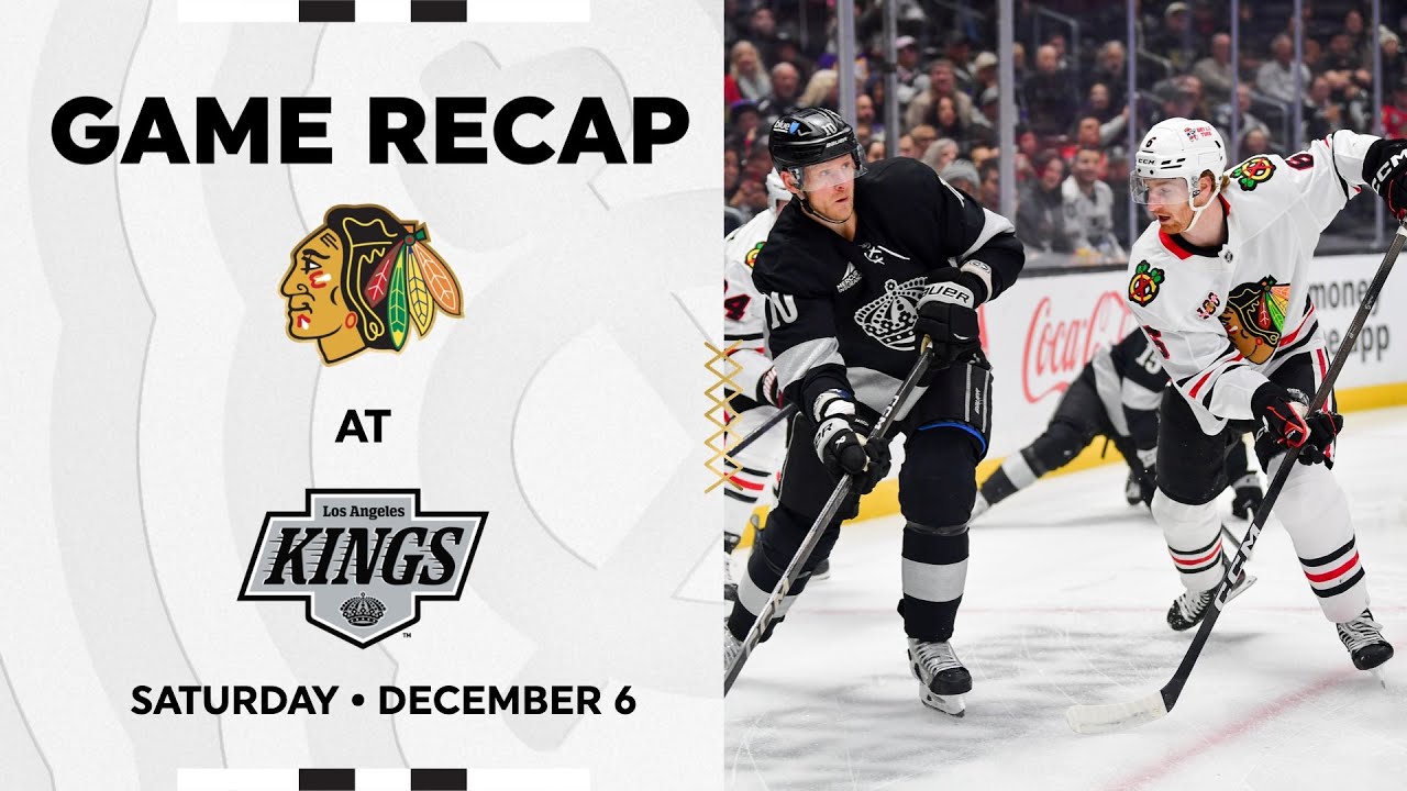 Blackhawks at Kings Game Highlights | 12.6.25
