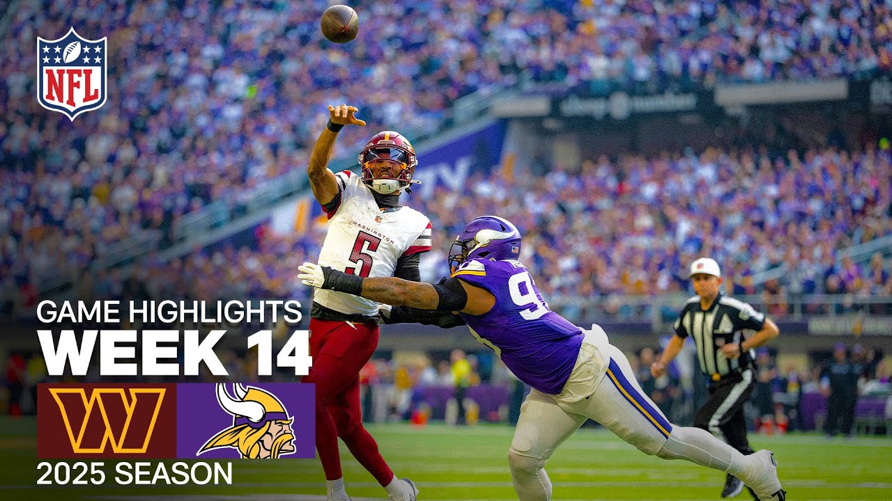 Washington Commanders vs Minnesota Vikings Game Highlights | 2025 NFL Season Week 14
