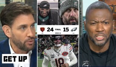 GET UP | "Everyone's WRONG about Bears: They are REAL" - Greeny reacts Caleb Williams sinks Eagles