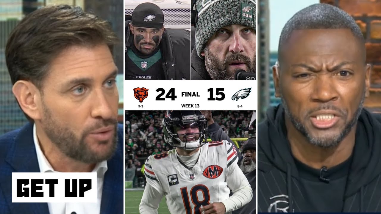 GET UP | "Everyone's WRONG about Bears: They are REAL" - Greeny reacts Caleb Williams sinks Eagles
