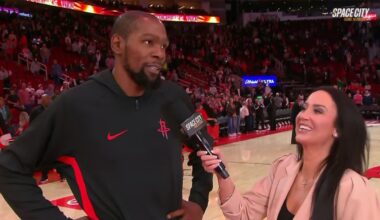 Kevin Durant reacts to becoming 8th player to score 31,000 career points | NBA on ESPN