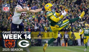 Chicago Bears vs. Green Bay Packers Game Highlights | NFL 2025 Season Week 14