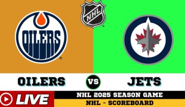 🔴LIVE : Winnipeg Jets Vs Edmonton Oilers | NHL 2025 | NHL Live SCOREBOARD