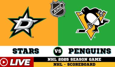 🔴LIVE : Pittsburgh Penguins Vs Dallas Stars | NHL 2025 | NHL Live SCOREBOARD