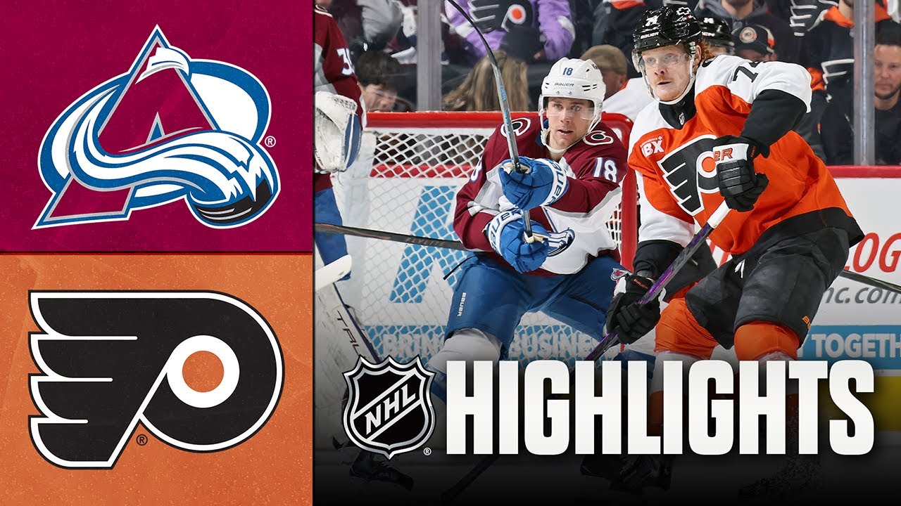 Avalanche vs. Flyers | NHL Highlights | December 07, 2025