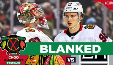 BLACKHAWKS POSTGAME: Spencer Knight & Chicago SHUT OUT By Los Angeles Kings | CHGO Blackhawks
