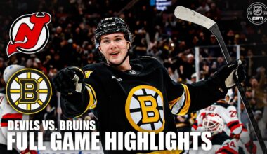 Boston Bruins vs. New Jersey Devils | Full Game Highlights | ESPN NHL