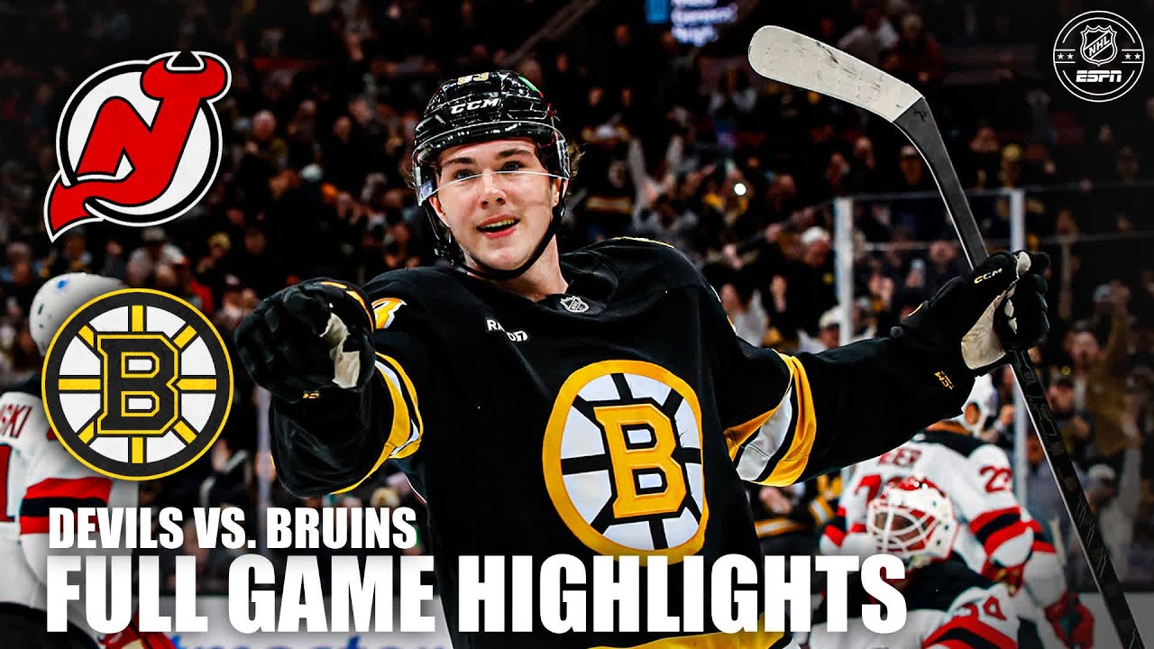Boston Bruins vs. New Jersey Devils | Full Game Highlights | ESPN NHL