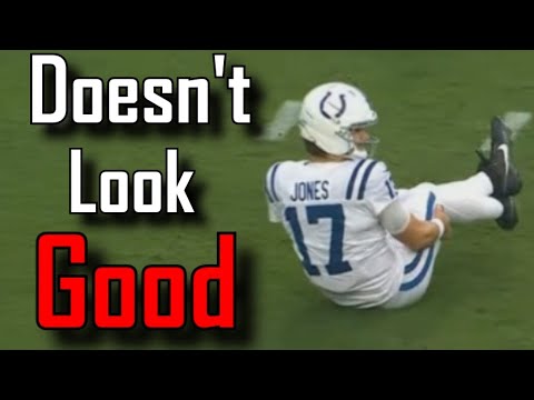 The play Daniel Jones injured his Achilles | Indianapolis Colts Vs Jacksonville Jaguars