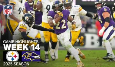 Pittsburgh Steelers vs. Baltimore Ravens Game Highlights | NFL 2025 Season Week 14