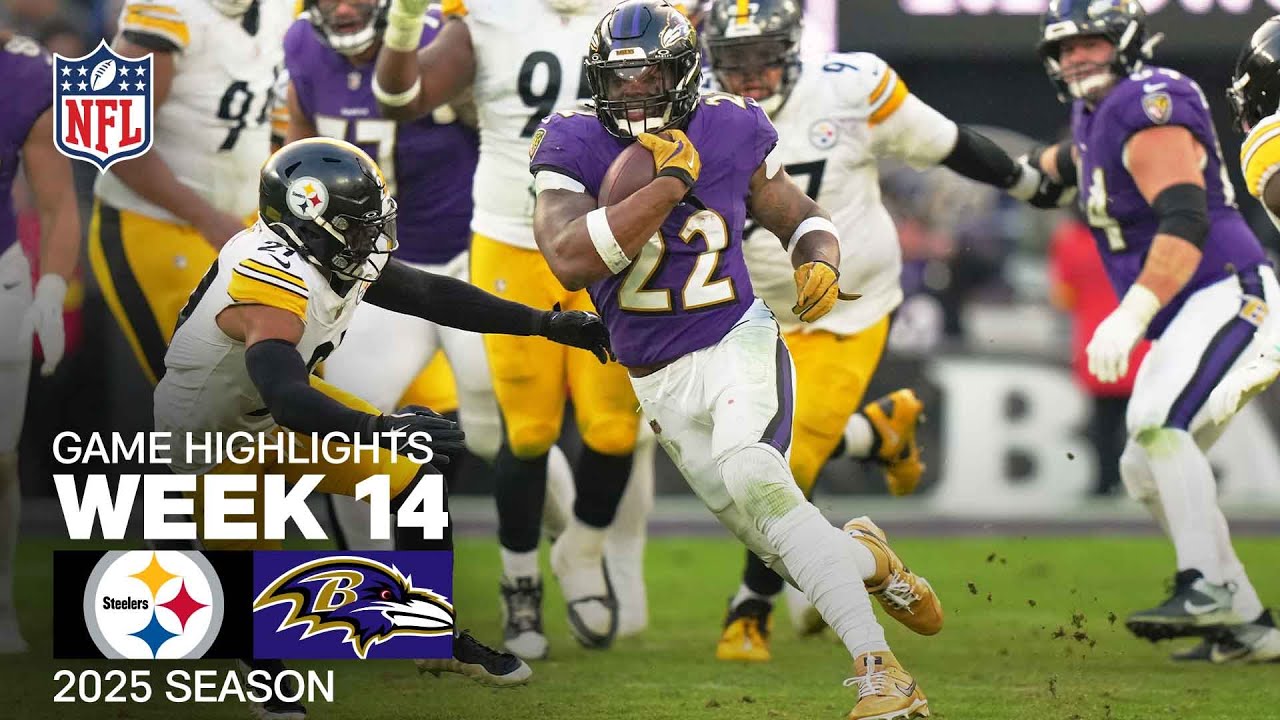 Pittsburgh Steelers vs. Baltimore Ravens Game Highlights | NFL 2025 Season Week 14
