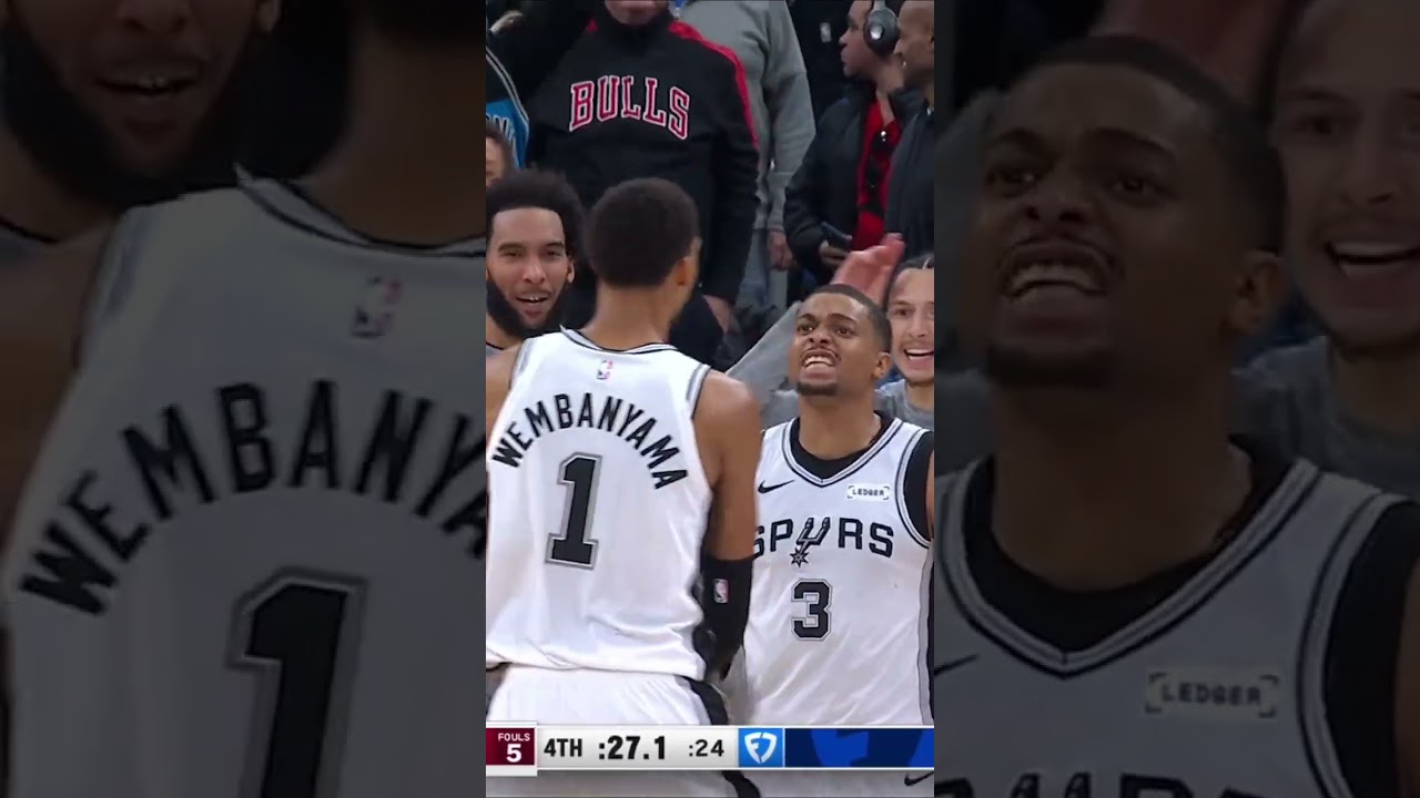 got us hype 🗣️ #nba #spurs #benchreactions