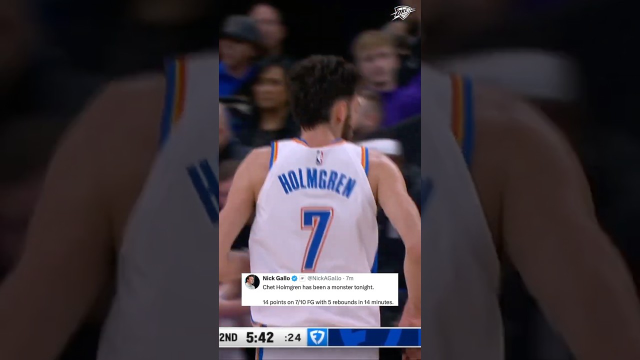 It's Chets' 🌎 and we're just living in it #okcthunder